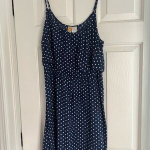 Navy Polka Dot Sundress